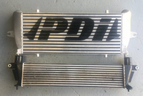 PDI+Isuzu+DMax+Front+mount+intercooler+size+comparison+front+2 PDI+Isuzu+DMax+Front+mount+intercooler+size+comparison+front+2